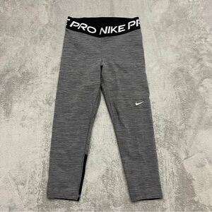 NIKE PRO 365 WOMENS GRAY BLACK  LEGGINGS CZ9803-010 SIZE LARGE Plain Grey Small